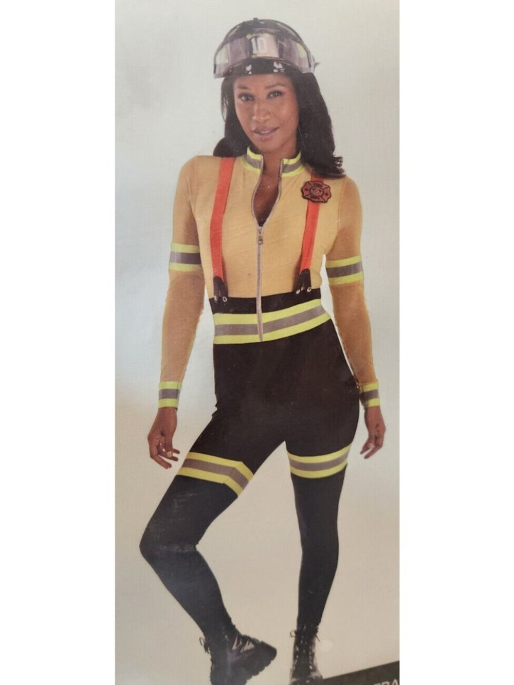 Sexy Jumpsuit FIrefighter Popiere Bombera 2PC Catsuit LARGE 10 -12 NEW